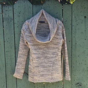 Scooped cowl neck sweater